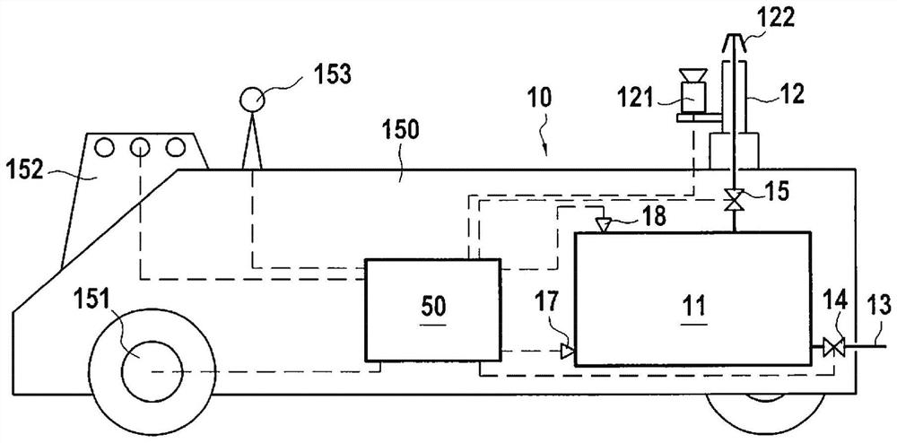 Device and method for emptying and monitoring fluid drained from an engine of an aircraft