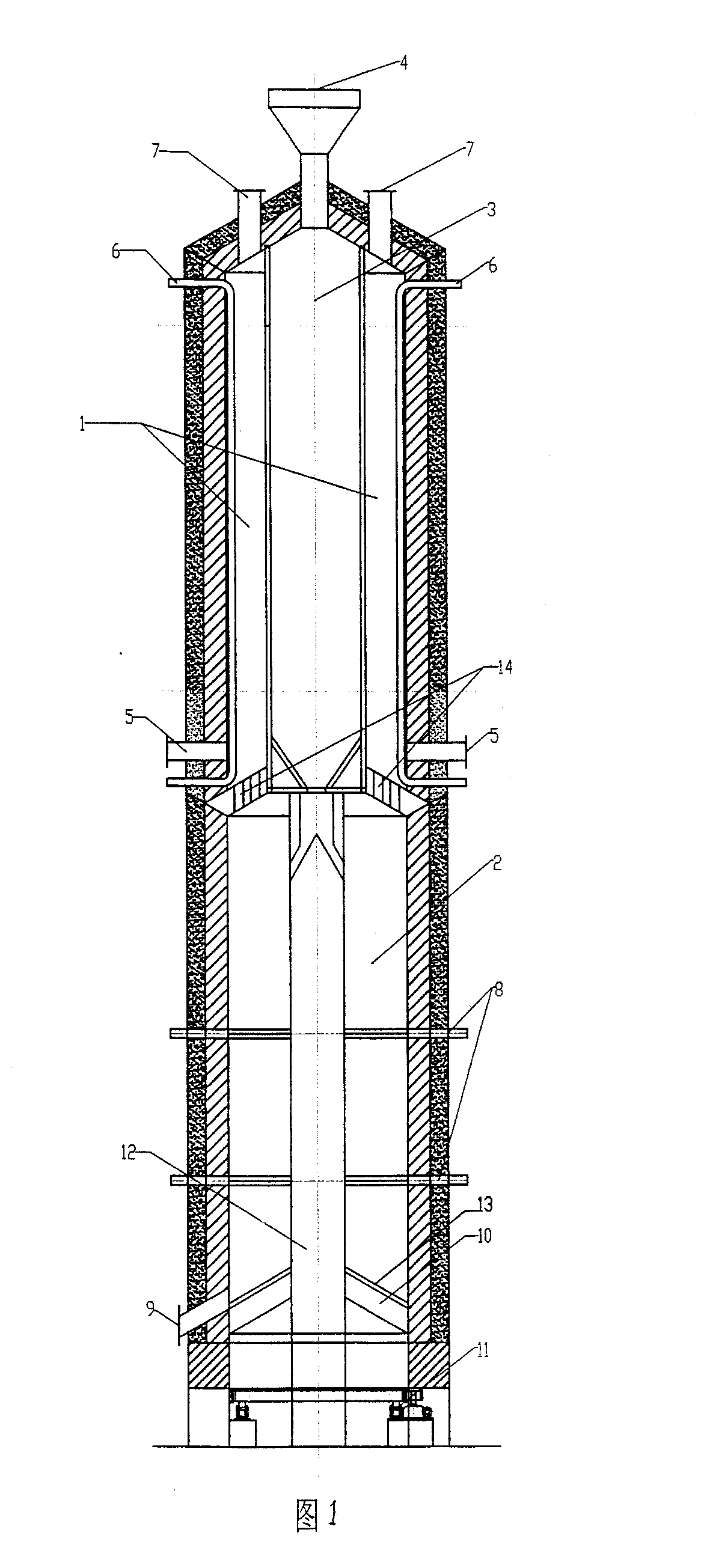 Method for preparing high-concentration phosphoric acid by direct-reduction of phosphate ore