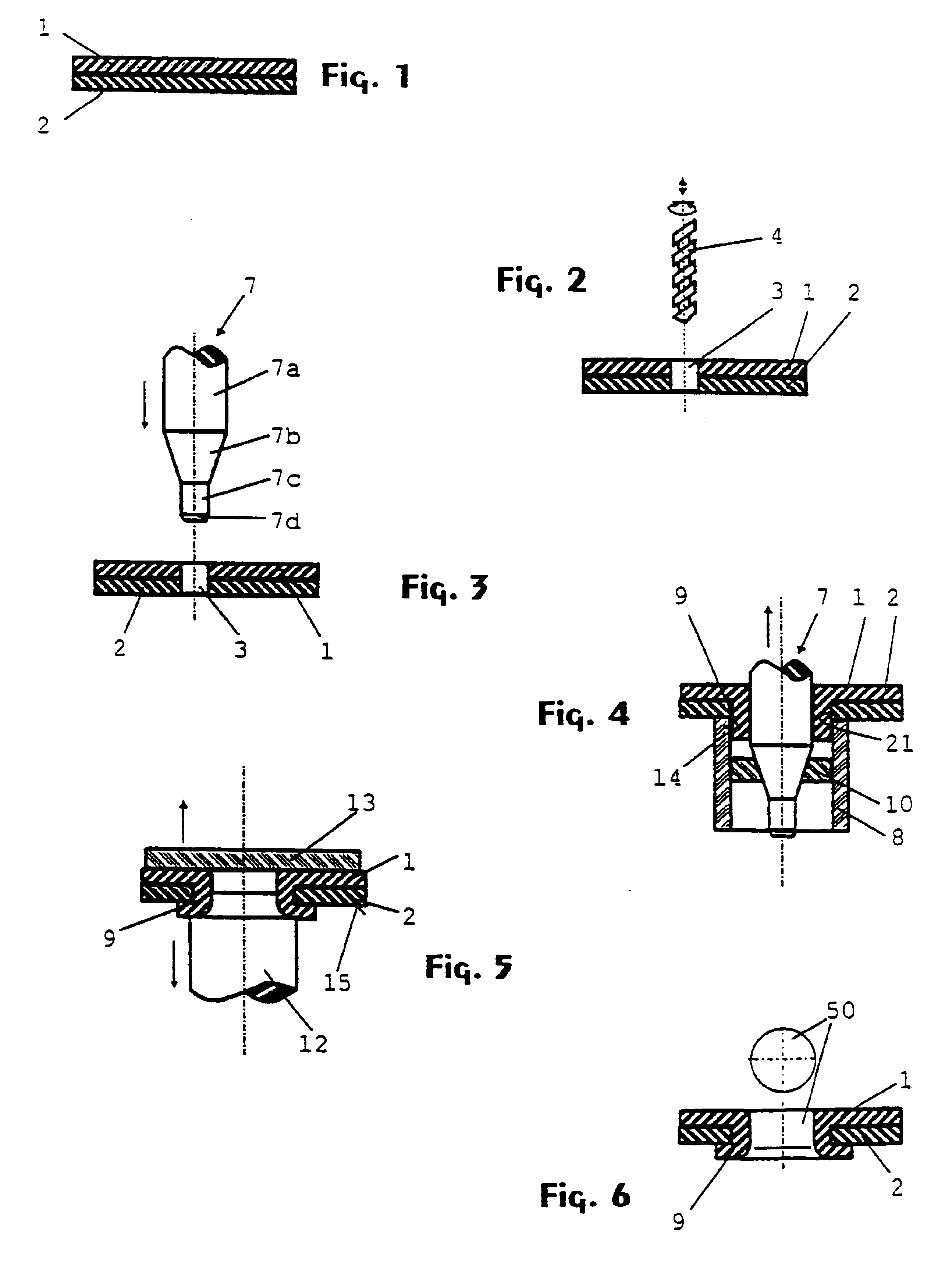 Method for producing an eyelet