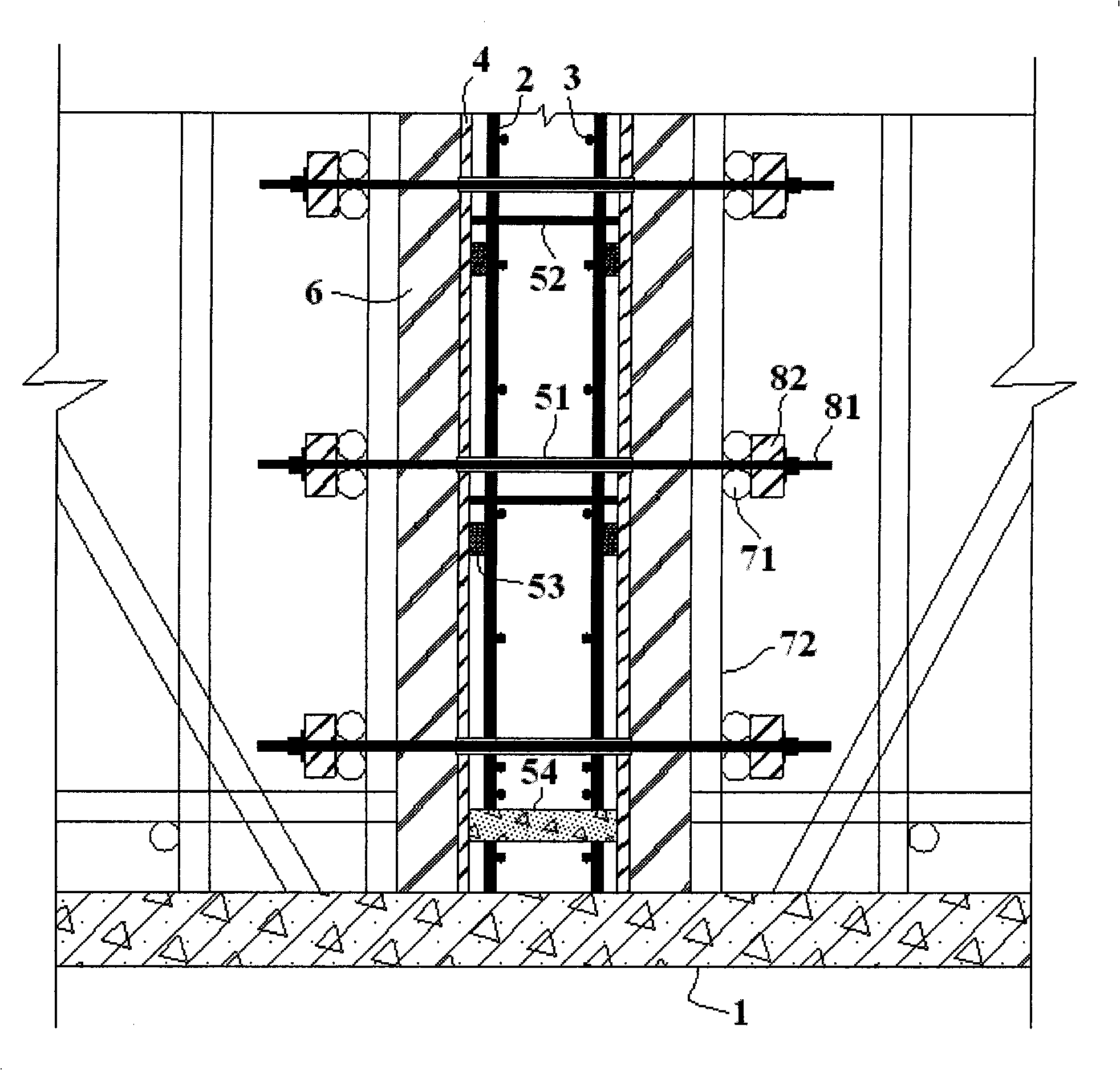 Construction technology of wall body