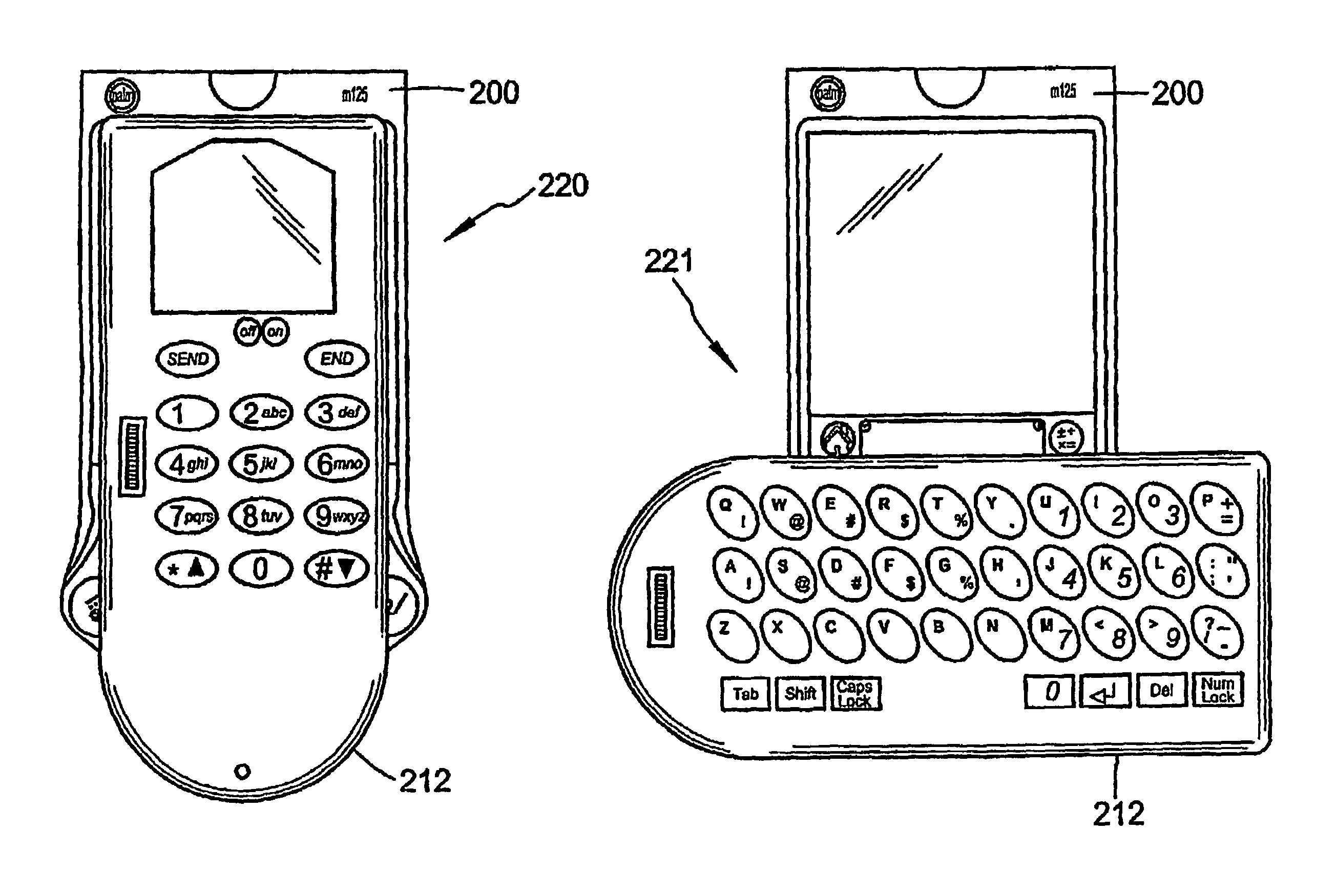 Portable data entry device with a detachable host PDA