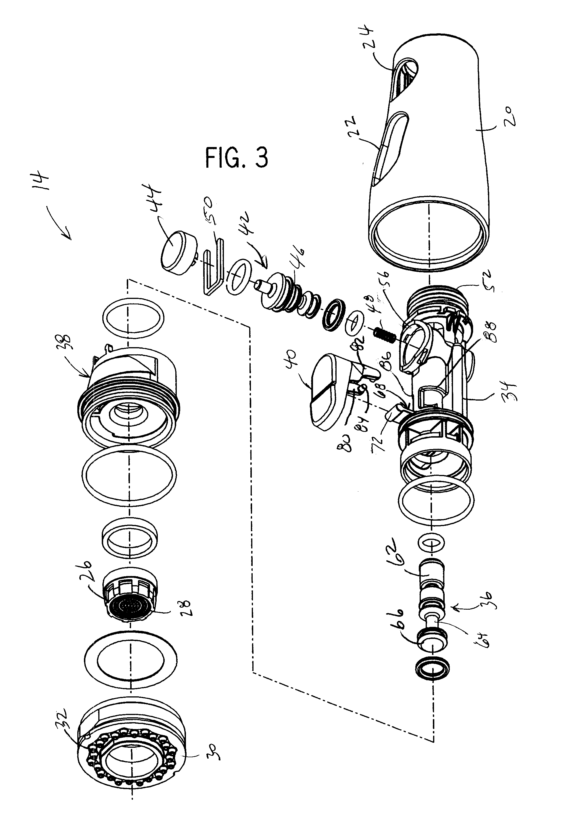 Faucet Spray Control Assembly