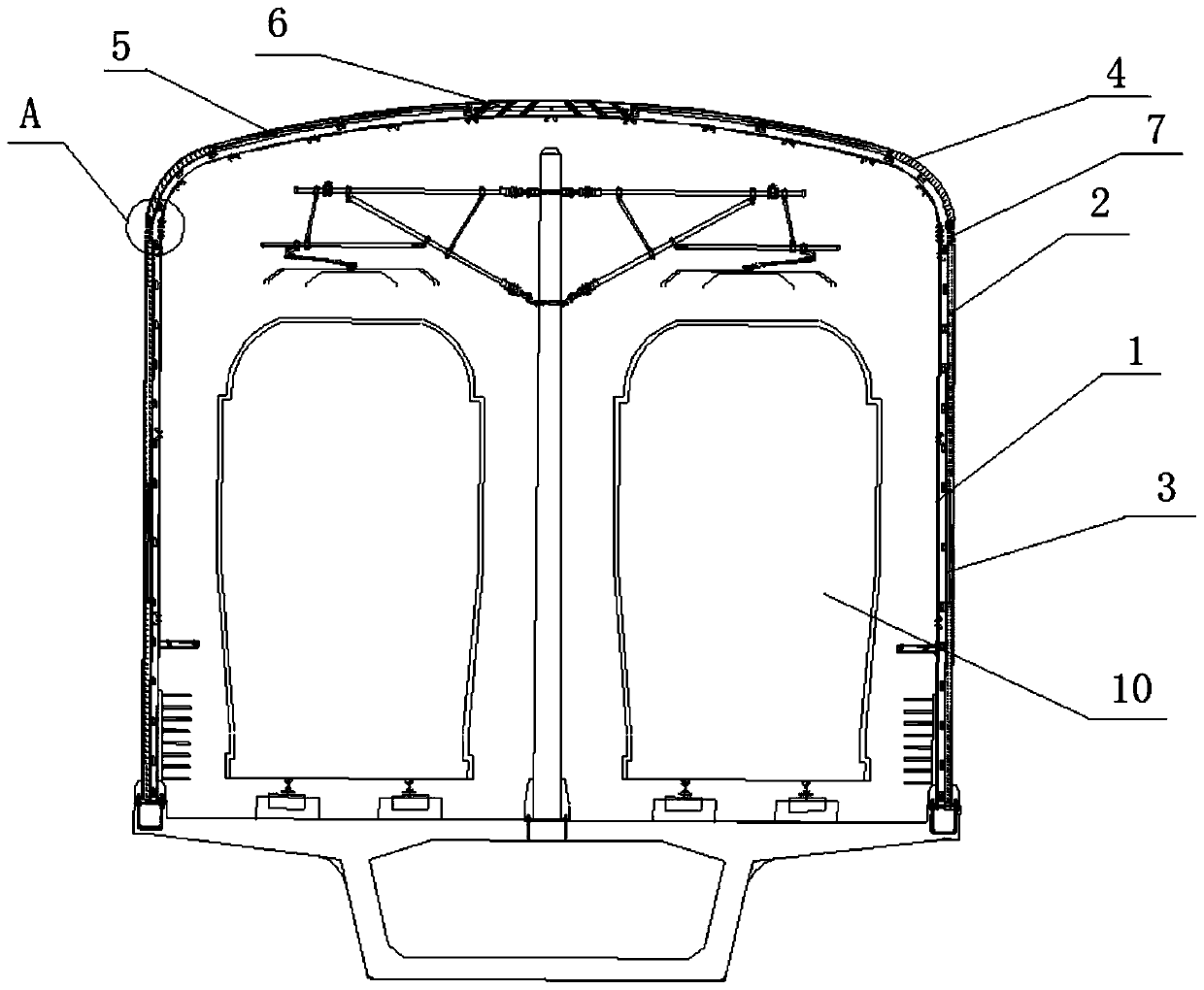 Ventilating fully-closed sound barrier