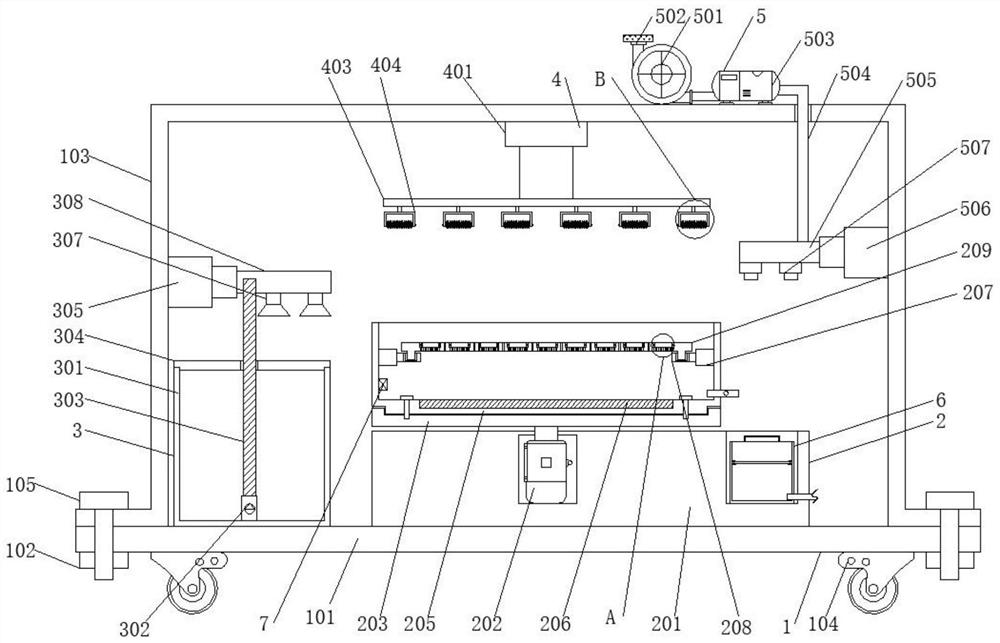 Chip cleaning and drying device