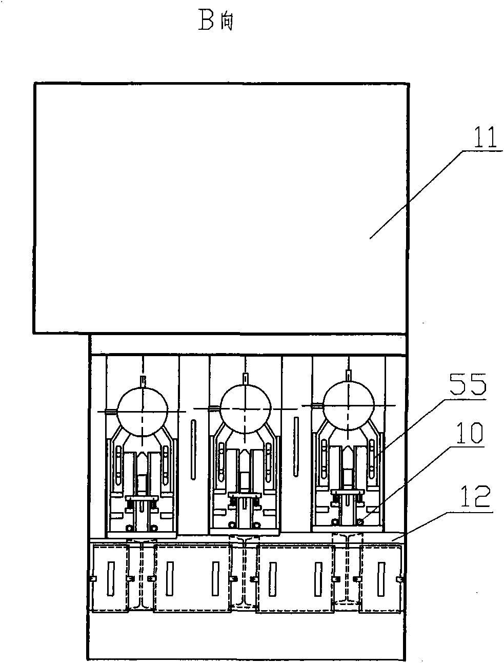 Float glass encapsulation box and roller replacing method thereof