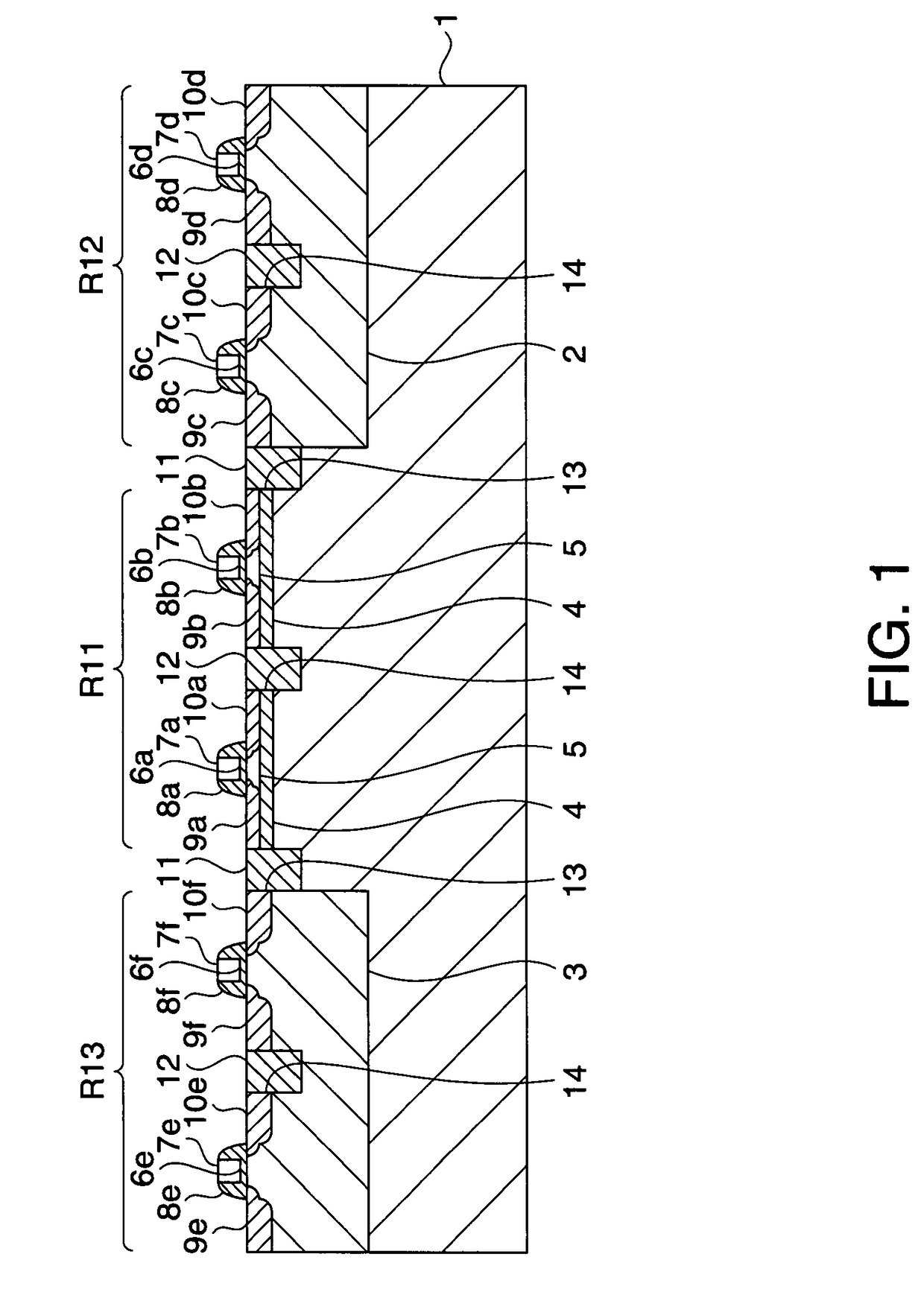 Semiconductor device having a first circuit block isolating a plurality of circuit blocks