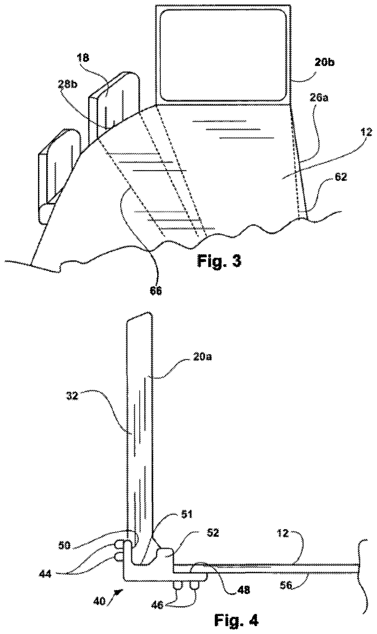 Multi-use conferencing space, table arrangement and display configuration