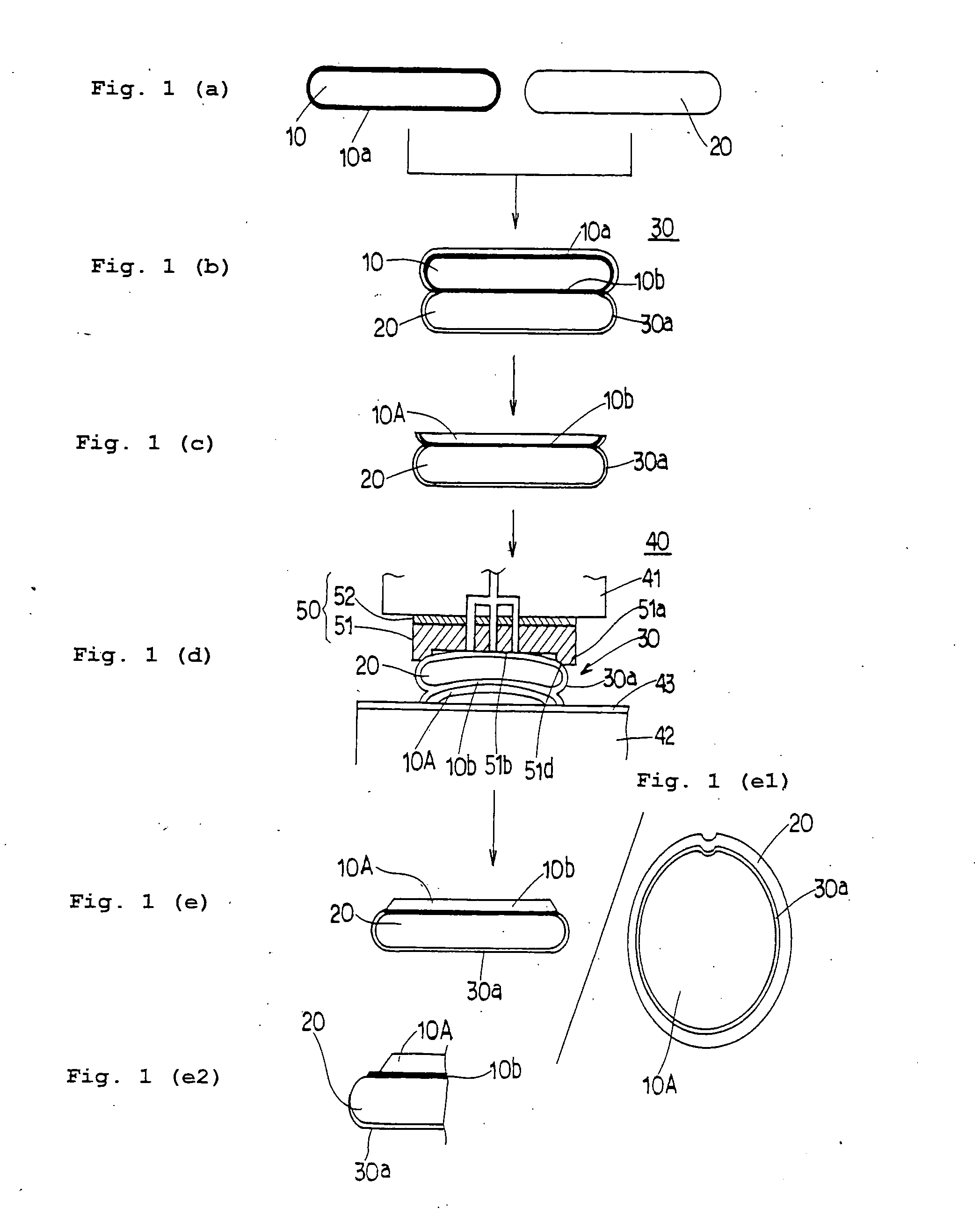 Laminated substrate, method of manufacturing the substrate, and wafer outer periphery pressing jigs used for the method