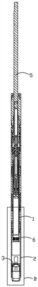 Magnetic triggering multidirectional pressure maintaining coring device with simple structure and rock sample extraction method