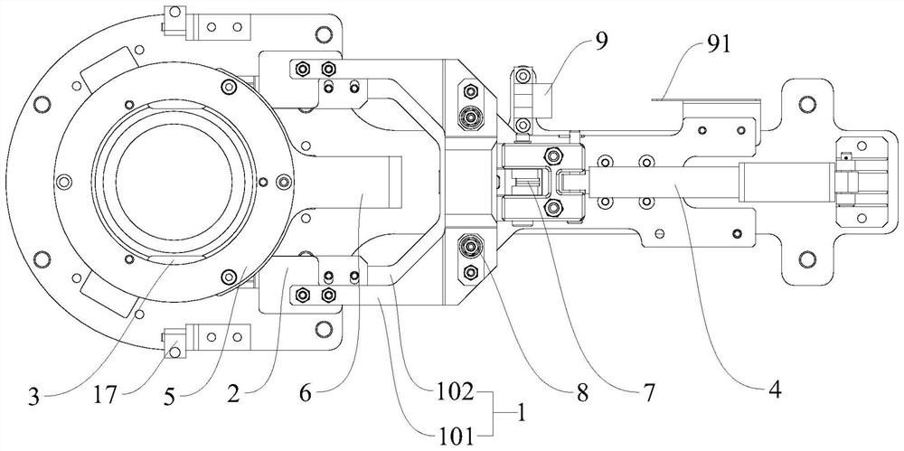 A cup drop assembly for automatically providing paper cups and its device