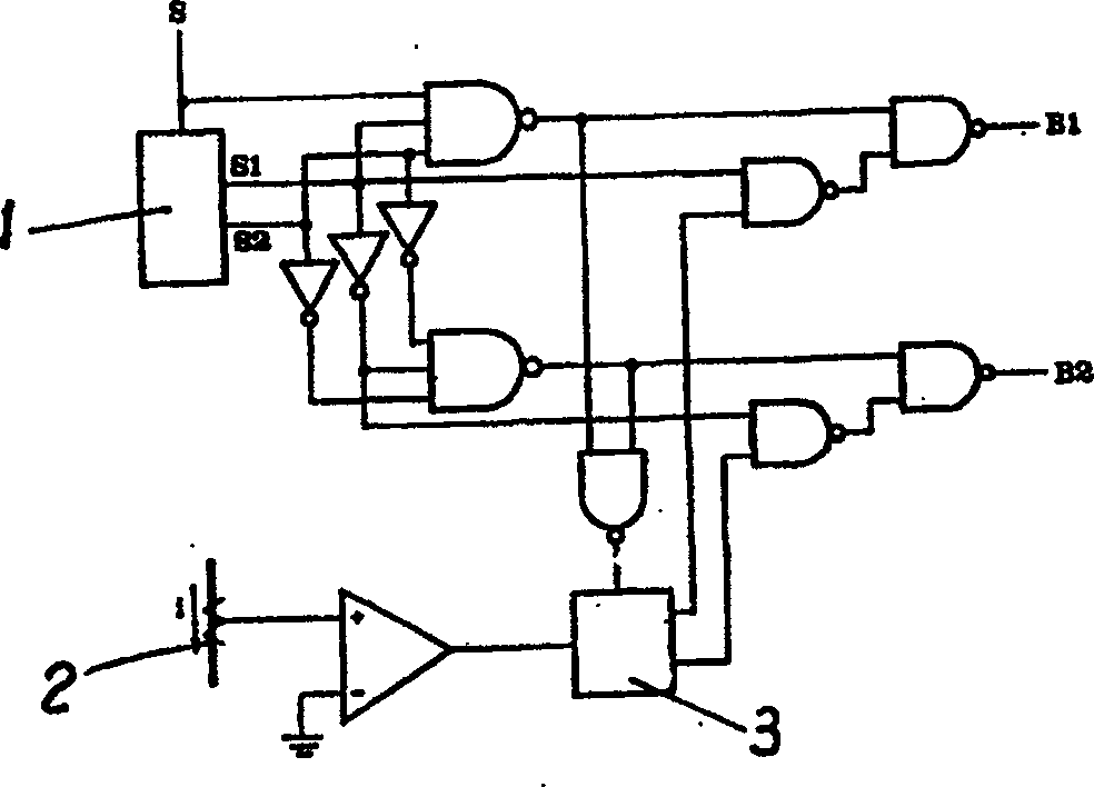 Encoding circuit for triggering signals of PWM three level inverter and control of compensation of the dead zone