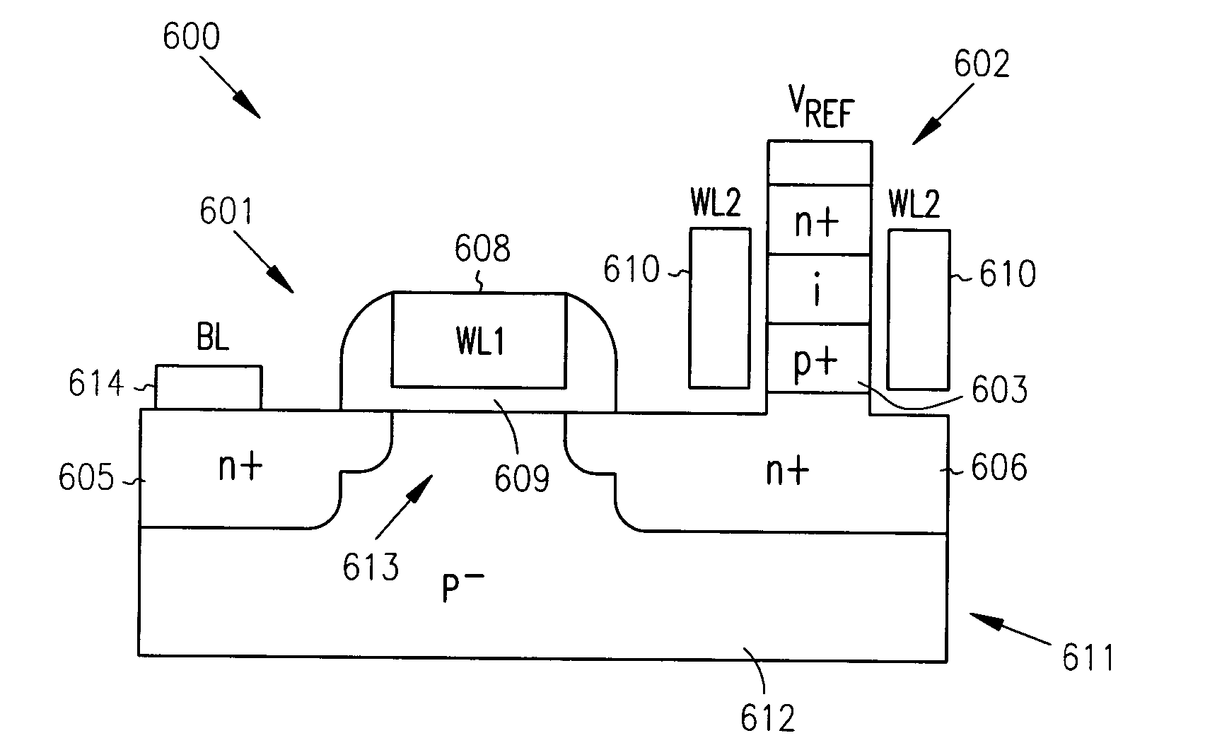 High-performance one-transistor memory cell