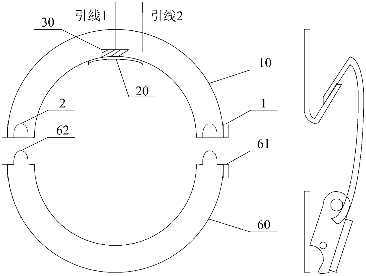 Auxiliary device and method for precise location of power cable faults