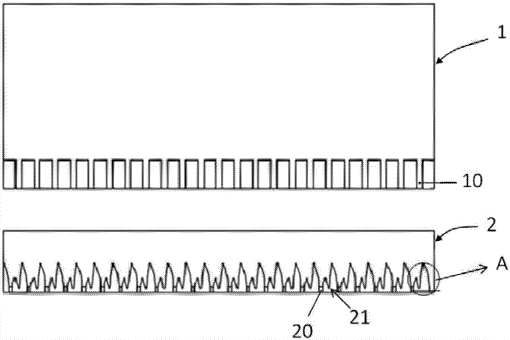 Nozzle part for glue application and glue application apparatus