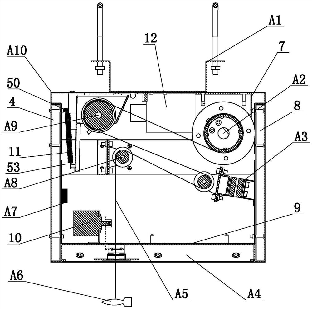 Simple open channel mud level meter convenient to install