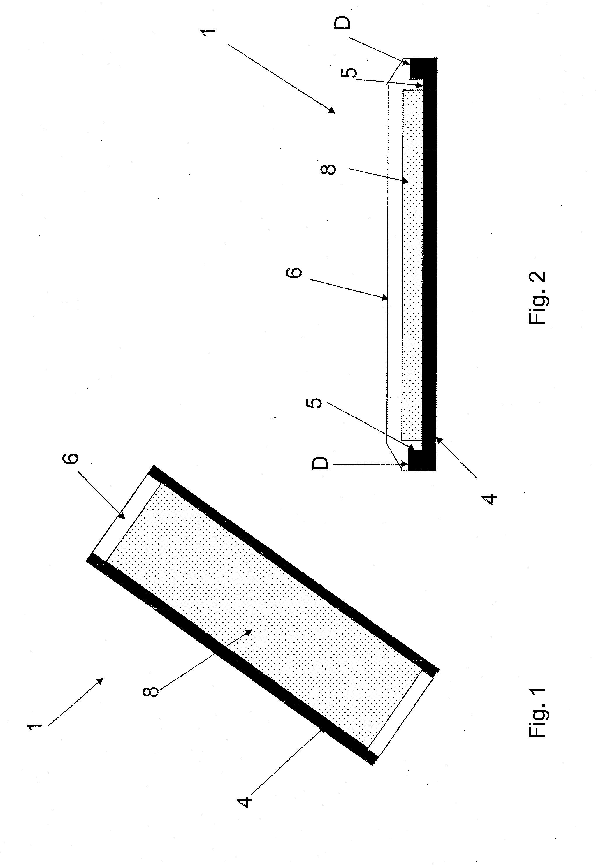 Method for producing an escape route marking for airplanes, and said escape route marking