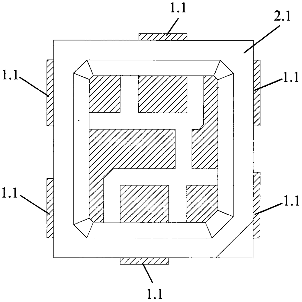 LED lamp bead manufactured through support and manufacturing method of LED lamp bead