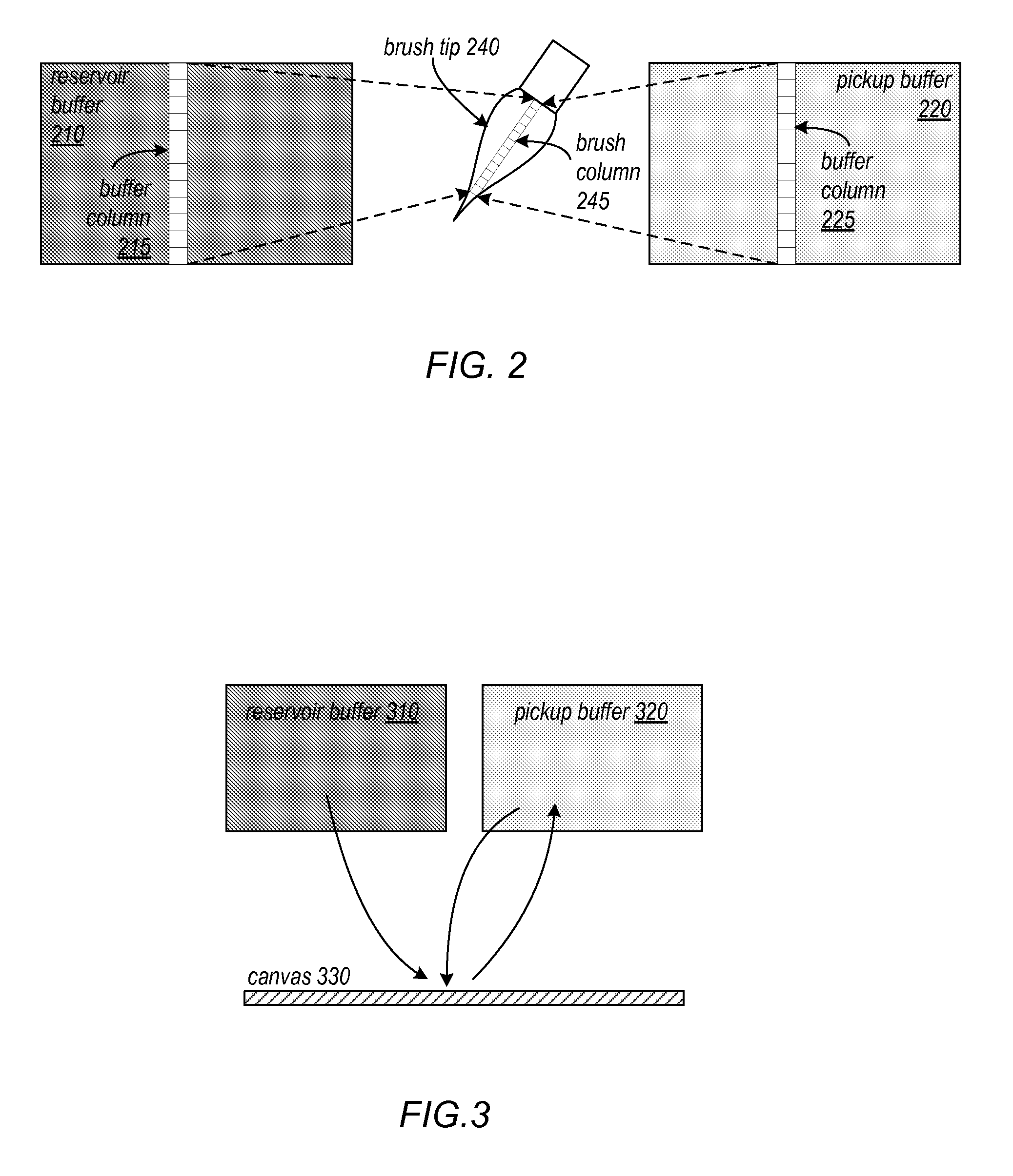 System and Method for Natural Media Painting Using Automatic Brush Cleaning and Filling Modes