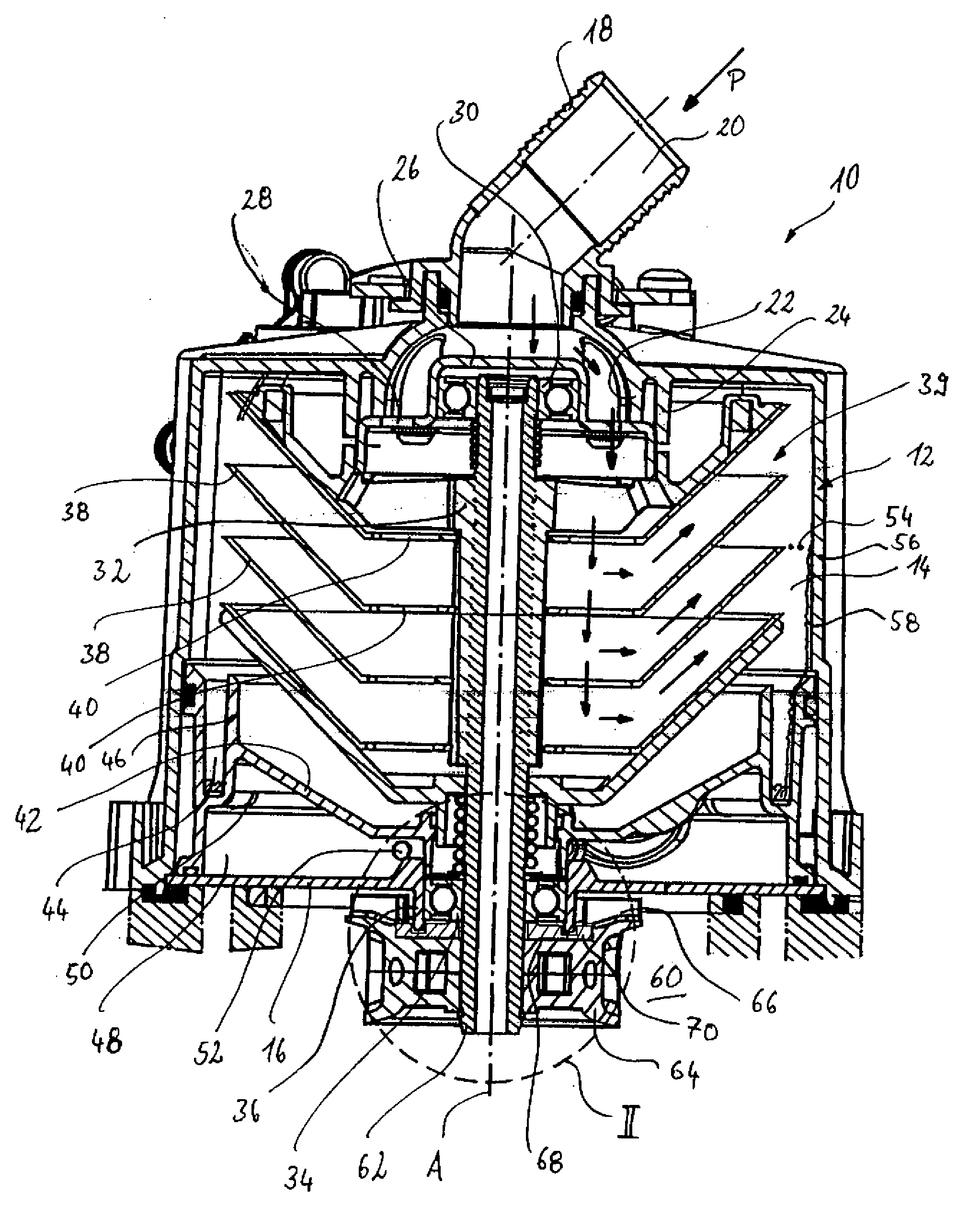 Apparatus for the Purification of Gas While Bleeding a Crank Housing
