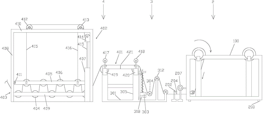 Supply device used for macromolecule roll goods production