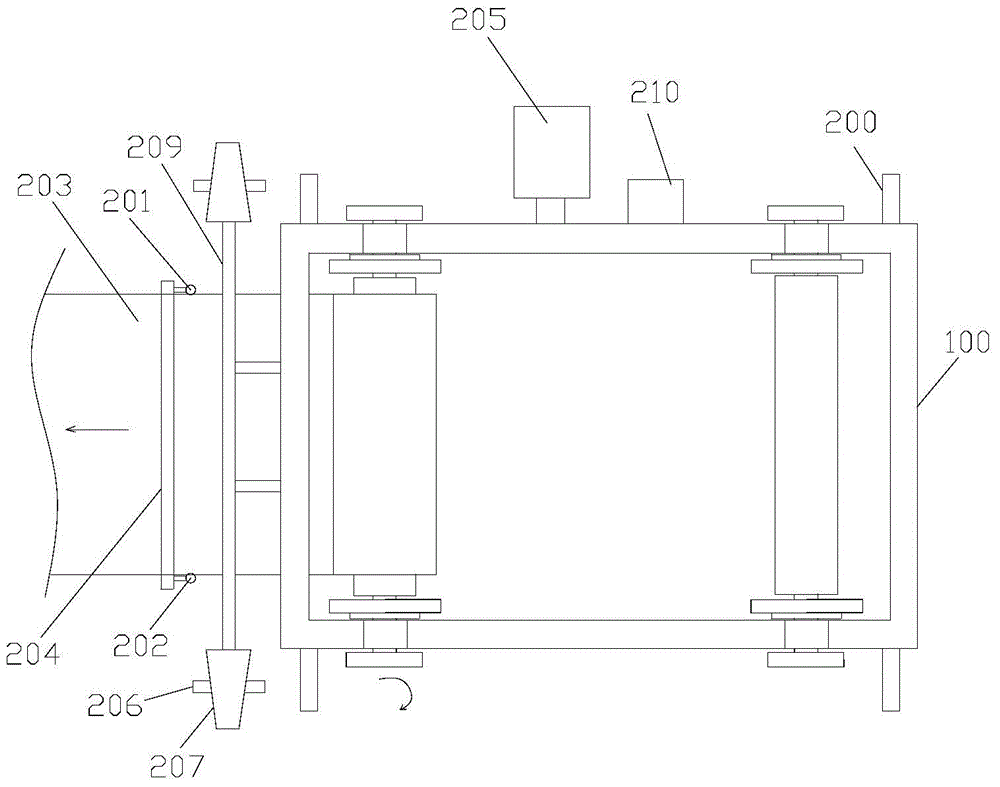 Supply device used for macromolecule roll goods production