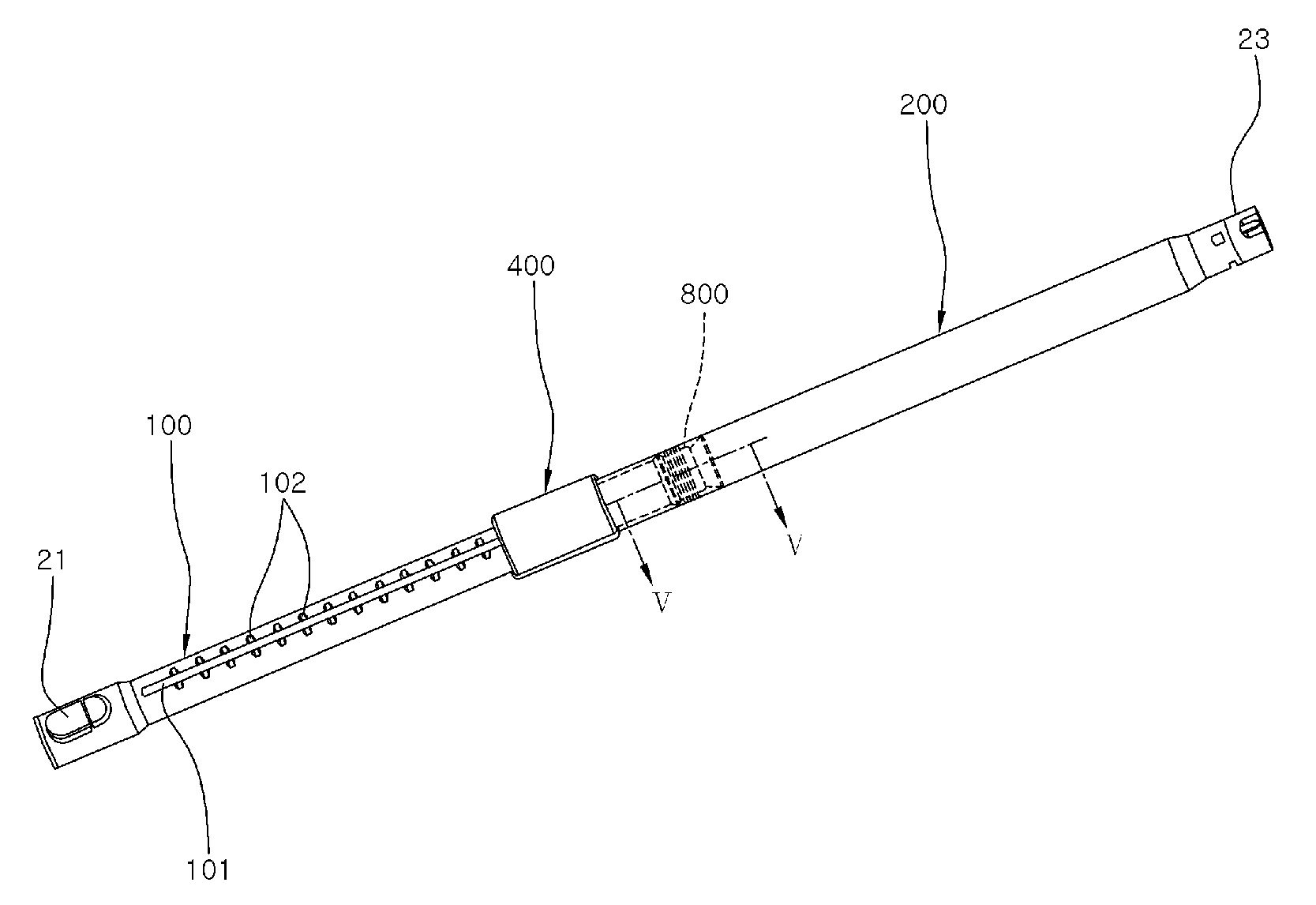 Telescopic pipe for electronic apparatus