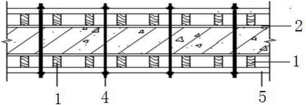 Formwork assembly system based on groove type rectangular pipes and construction technique