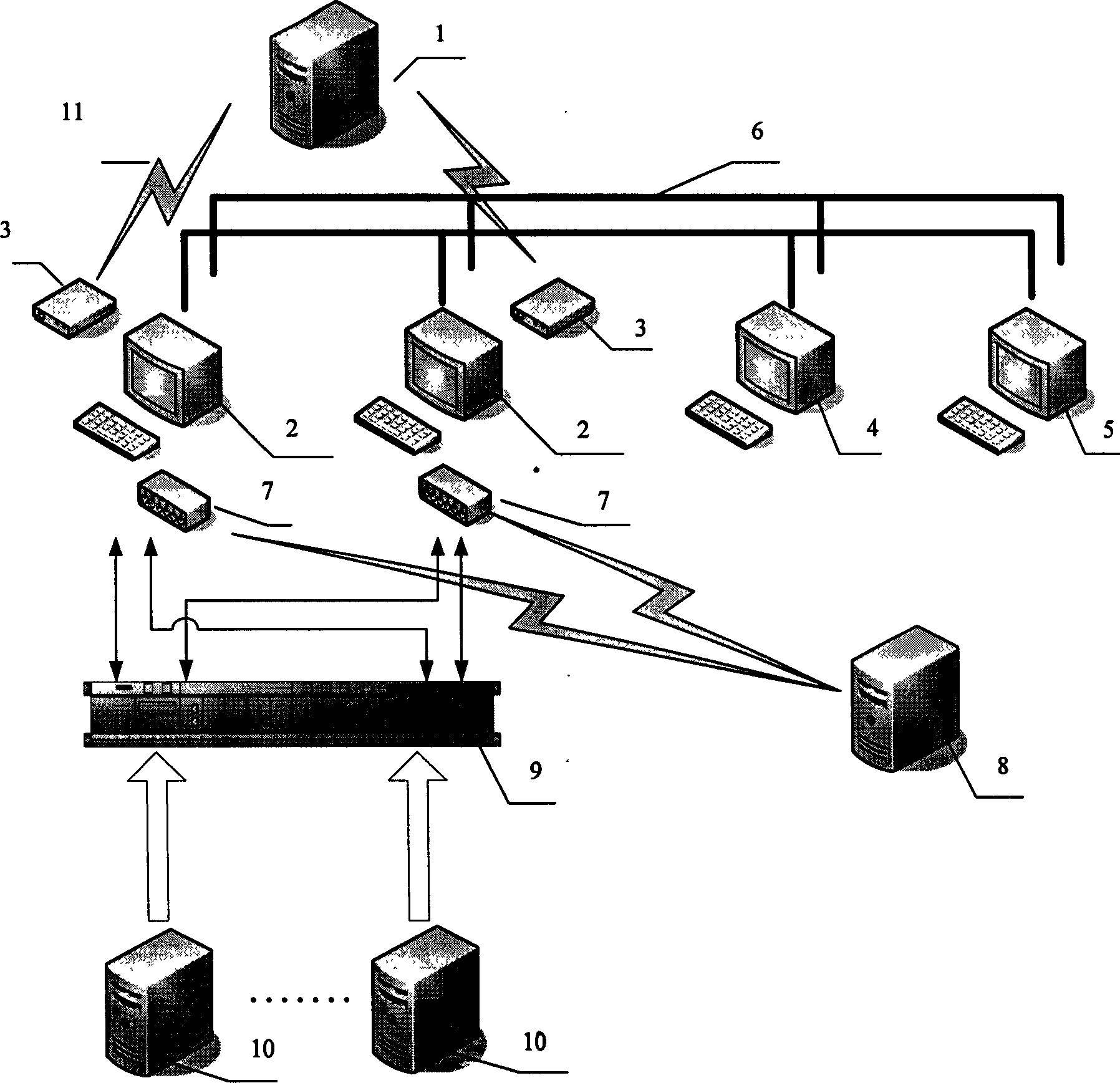 System and equipment for collecting and monitoring data of electric power