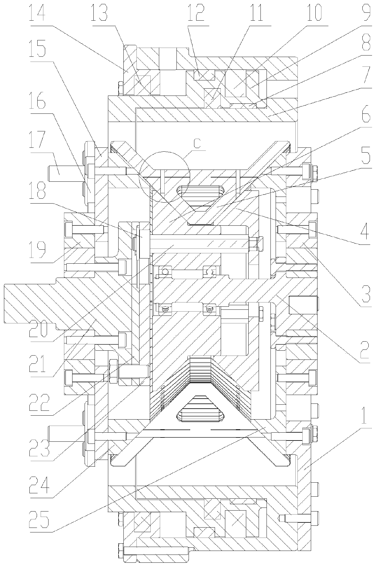 Robot joint stepless speed change device