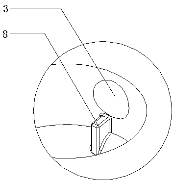 Limiting device used inside automobile window locking structure