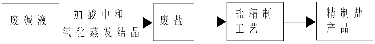 Recycling treatment technology of high-concentration organic waste alkaline liquor