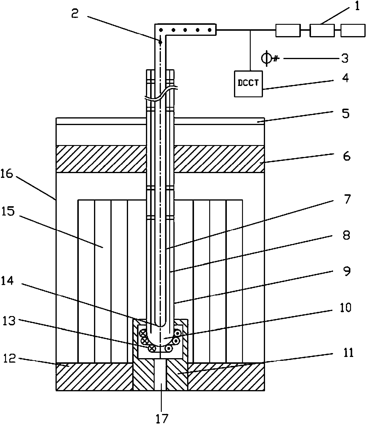 System for keeping constant temperature of target window of accelerator driven sub-critical reactor