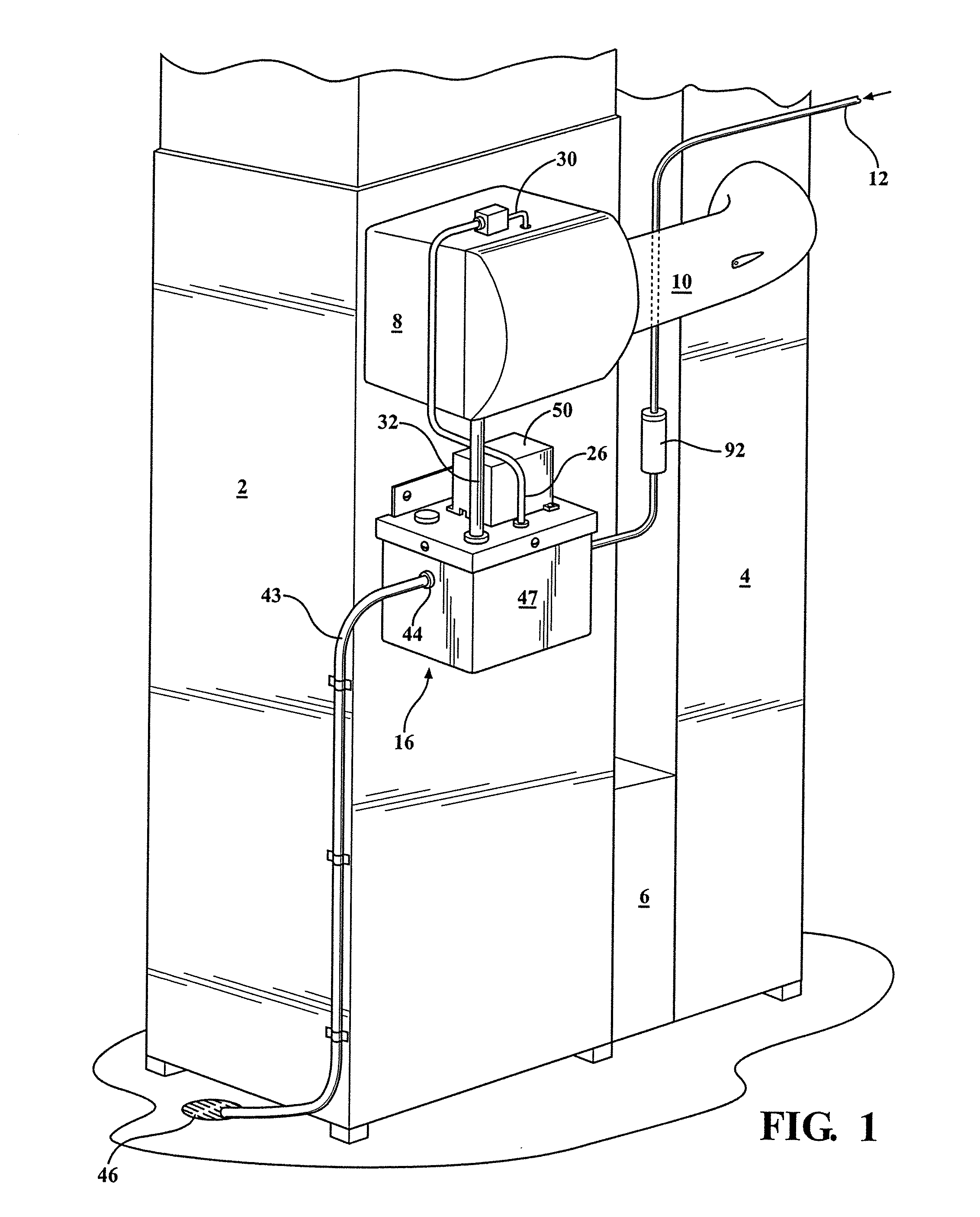 After market installable closed loop humidifier system and kit utilizing high efficiency furnace condensate water or city water inlet for humidifying an enclosed space