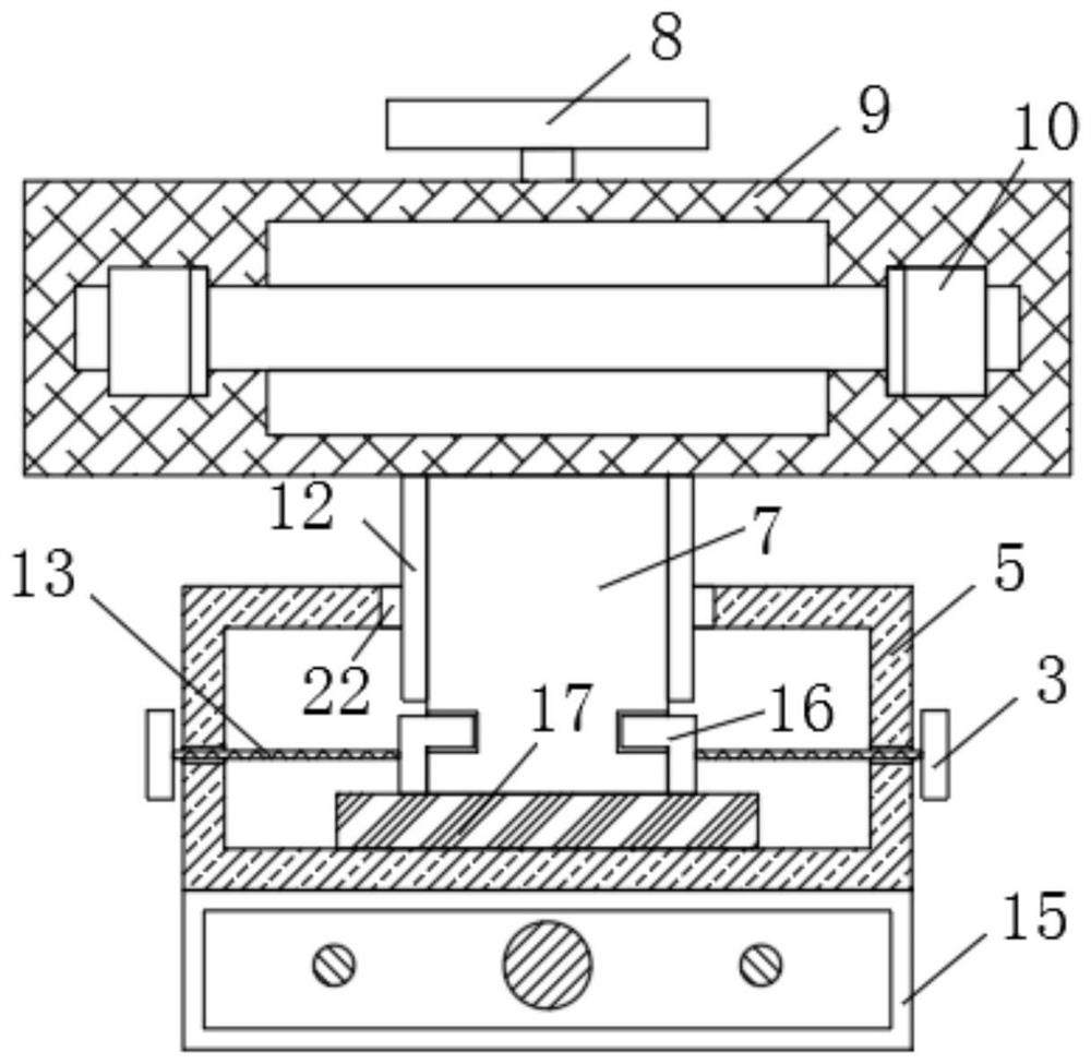 Element clamping device for element detection equipment