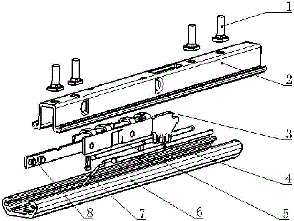 Lightweight automobile seat slide rail