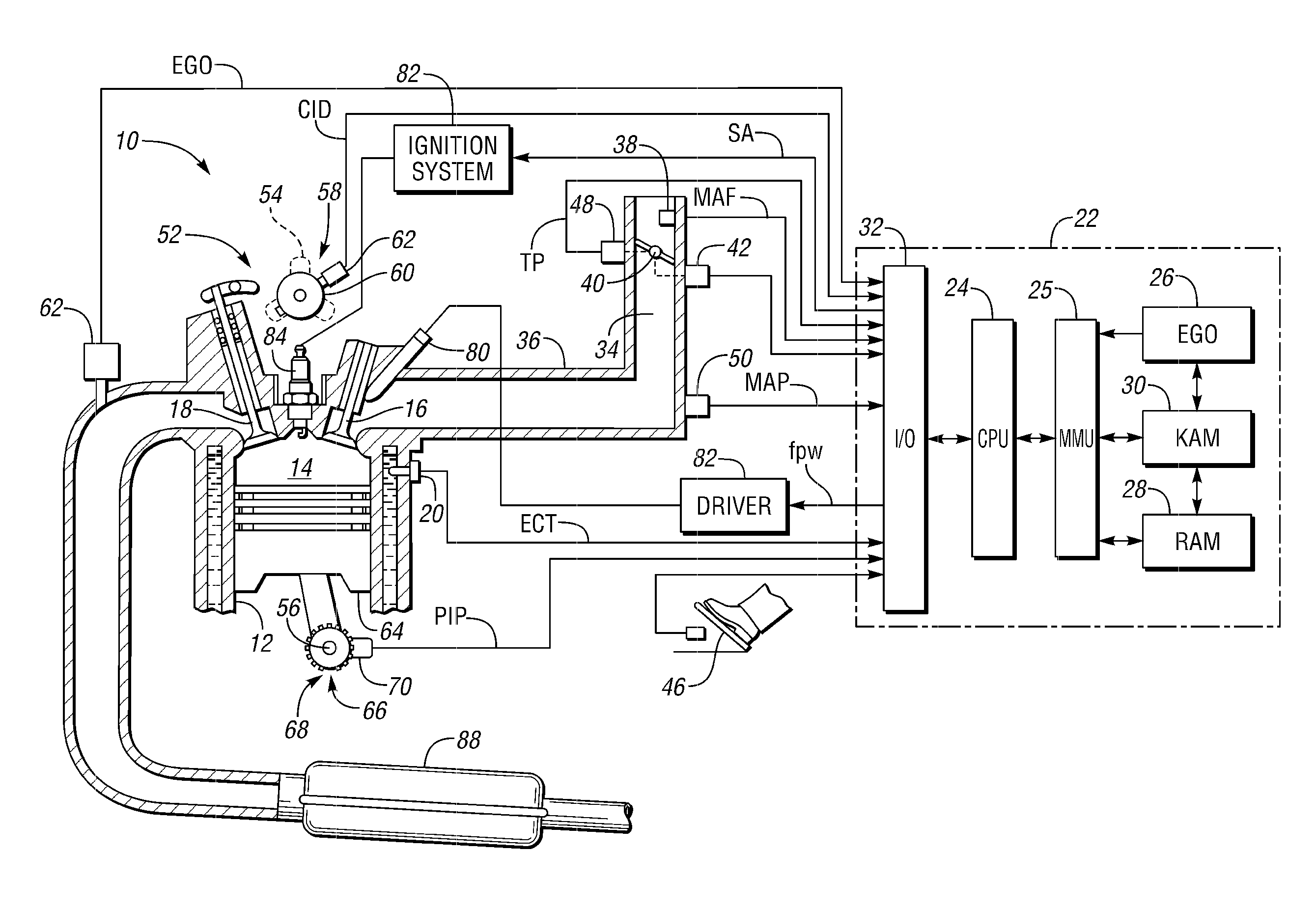 Engine Control with Valve Operation Monitoring Using Camshaft Position Sensing