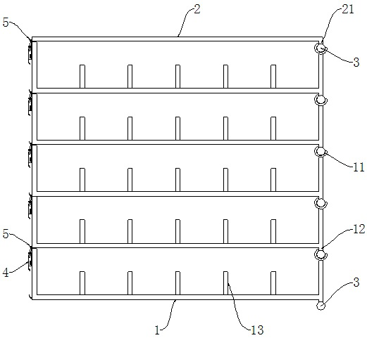 Multi-layer rotary combined type computer wire fixing device