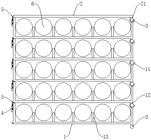 Multi-layer rotary combined type computer wire fixing device