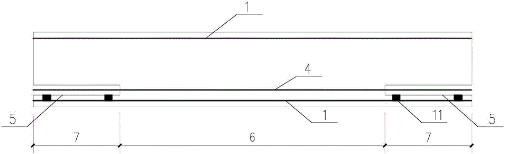 Prefabricated pretensioned prestressed underground continuous wall and construction method thereof