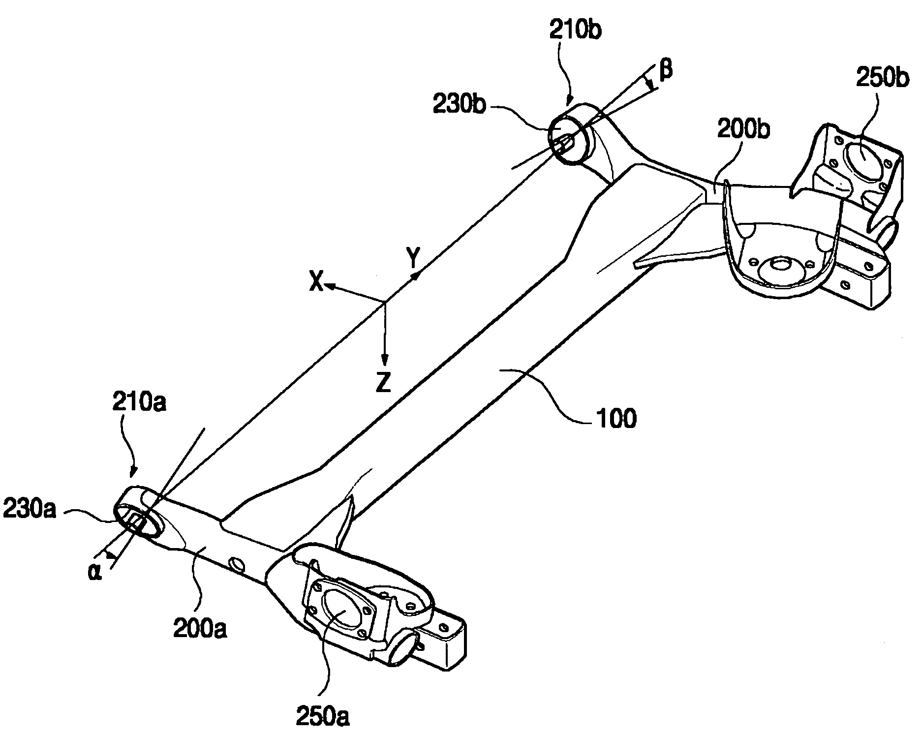 Torsion beam axle suspension