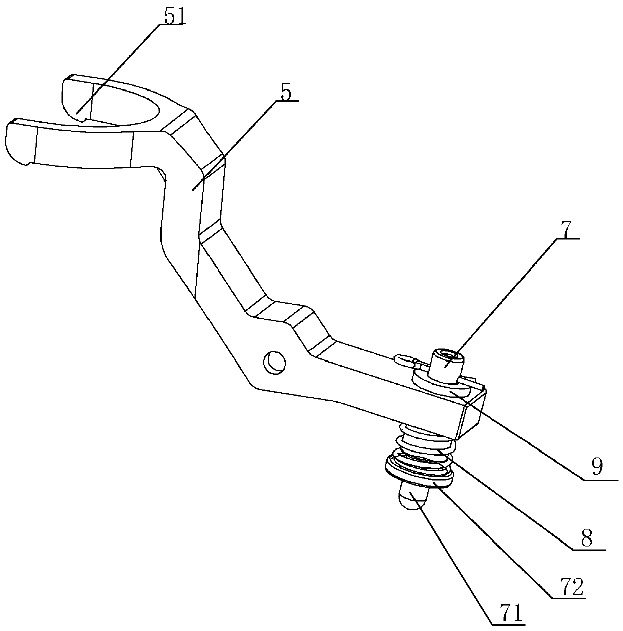 Shifting fork switching mechanism for clutch of washing machine