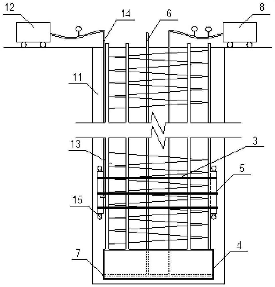 System for grouting pile side sealing and pile tip extrusion grouting of cast-in-place pile and construction method thereof