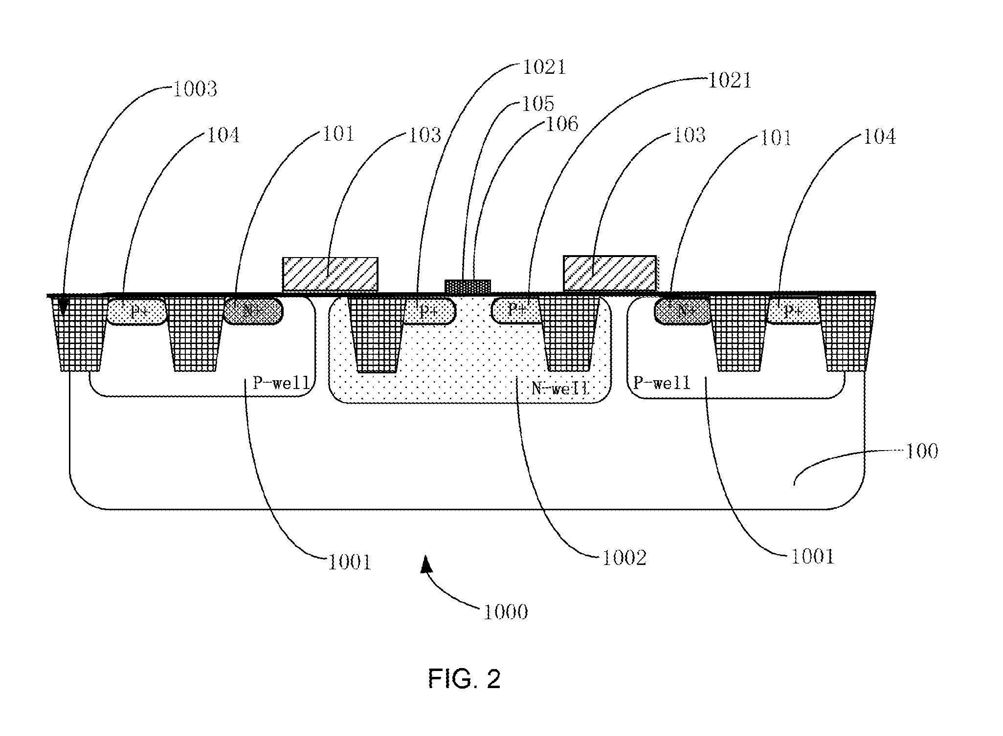 Semiconductor device, related manufacturing method, and related electronic device