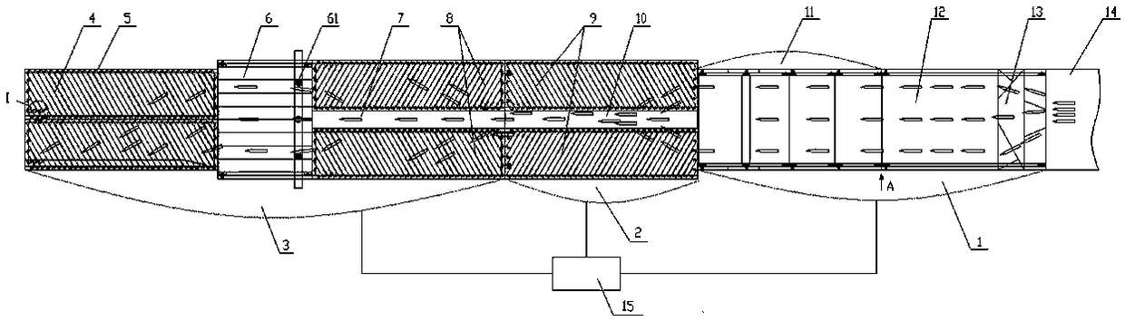 Mixed package linear separation device