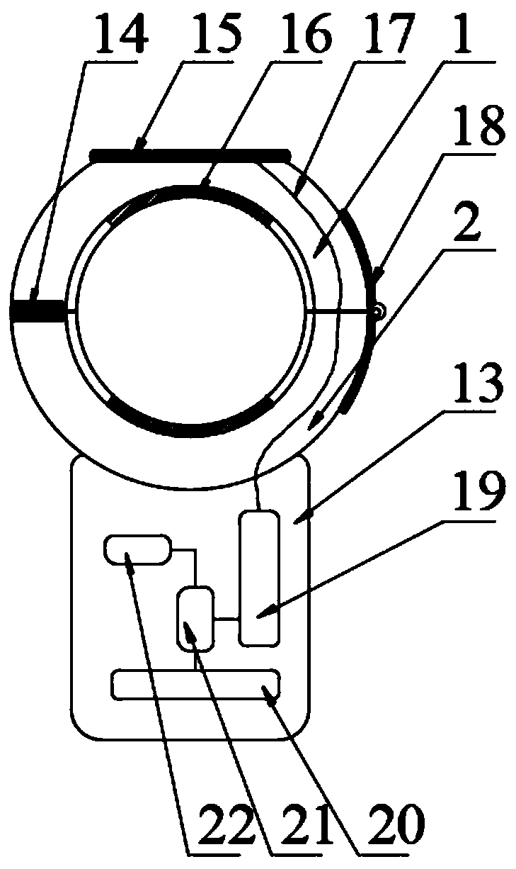 Overhead transmission line warning lamp and installation connecting rod based on unmanned aerial vehicle control