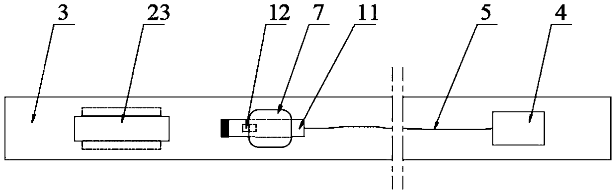 Overhead transmission line warning lamp and installation connecting rod based on unmanned aerial vehicle control