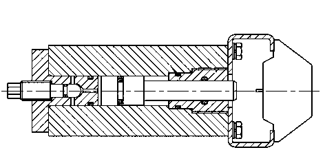 Signal cylinder and hydraulic operating mechanism with signal cylinder