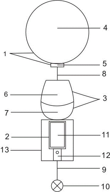 Steering hot-air balloon carrying body with tumbler