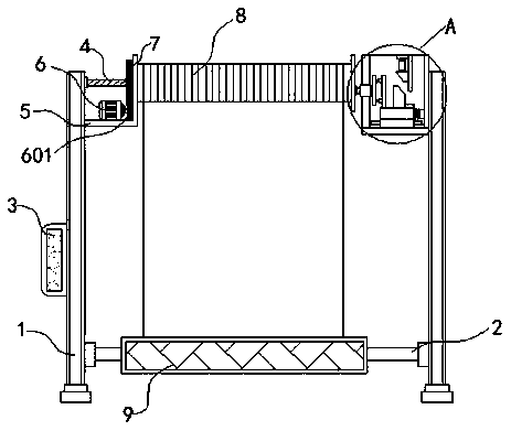 Rear locking device of three-dimensional parking equipment