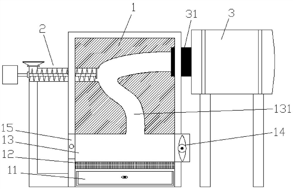 Environment-friendly biomass combustion furnace